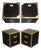 Cumberland Collection Nightstands with Red Velvet Lining from Timothy Oulton, Set of 2 For Sale