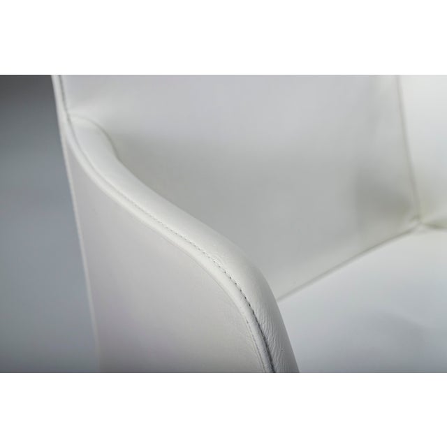 Animal Skin Gio Dining Chairs in Ecru Leather by Walter Knoll, Germany, 2000s, Set of 8 For Sale - Image 7 of 18