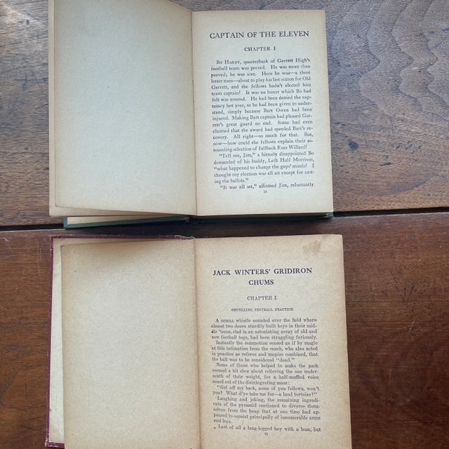Green Vintage Football Books - Set of 2 - 1900's For Sale - Image 8 of 9
