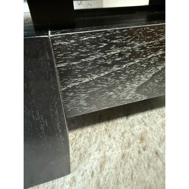 Furniturologie Brooklyn Ebony Oak Wood Nightstand For Sale - Image 11 of 12