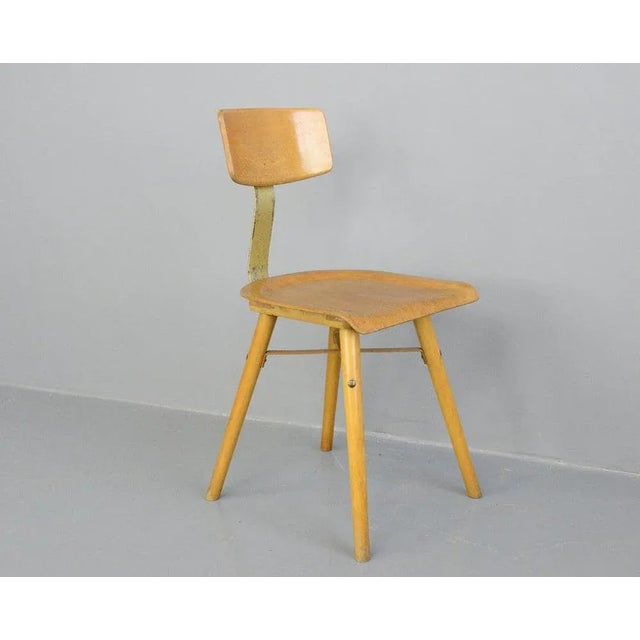 Industrial Work Stool from Ama, 1930s For Sale - Image 6 of 10