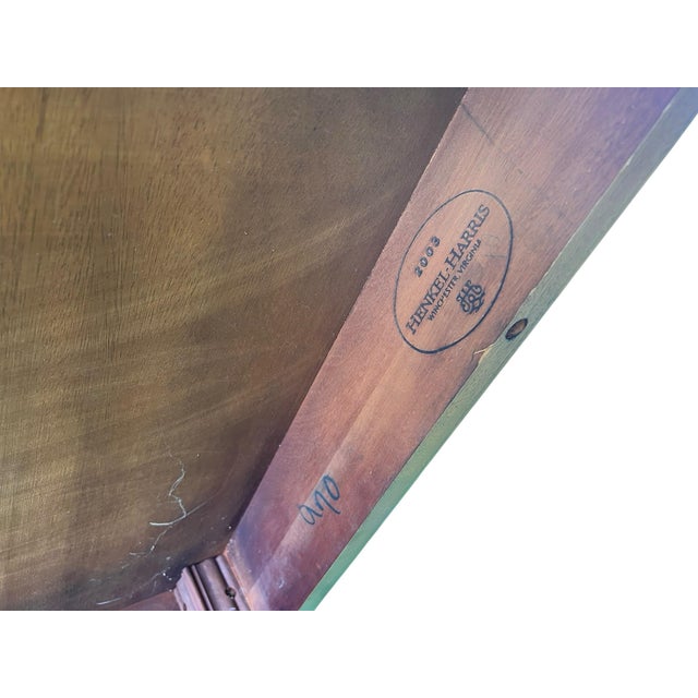 Vintage Henkel Harris Coffee Table in Satinwood or Tulipwood and Banded Flame Mahogany For Sale In Atlanta - Image 6 of 12
