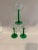 Cristal d' Arques Mid 20th Century Green Stemmed Wine Glasses Made in France- Set of 3 For Sale - Image 4 of 9