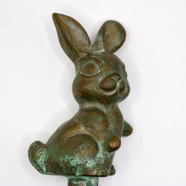 Vintage H.W. Axford Artisan Cast Bronze Bunny Rabbit Spigot - Arrowhead Brass Faucet For Sale In Cincinnati - Image 6 of 8