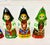 Vintage Boho Chic Folk Art Russian Hand Crafted Christmas Ornaments - Set of 6, Small. For Sale - Image 6 of 10