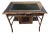 1900s Late Victorian English Tiger Bamboo Desk/Table With Leather Surface For Sale