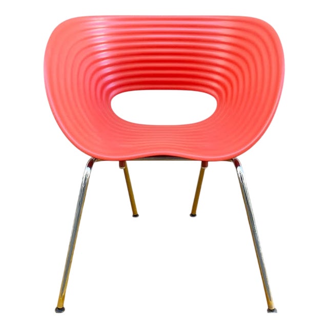 Polypropylene Seat and Chrome Base Tom Vac Chairs by Ron Arad for Vitra, 1997 For Sale