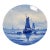 Royal Delft Plate Seascape Wall Plate Blue and White Large Wall Plate Handpainted Coastal Maritime For Sale