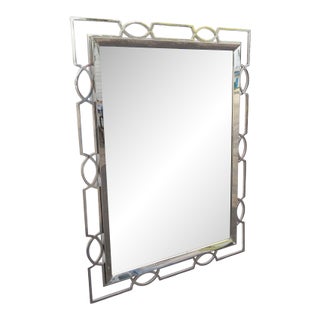 Bernhardt Chrome Mirror Criteria Collection Model No 363 321 Art Deco Style 6589 For Sale