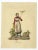 Antique costume print titled 'Fribourg'. This print depicts a farmer's wife from Fribourg, Switzerland. Source unknown, to...