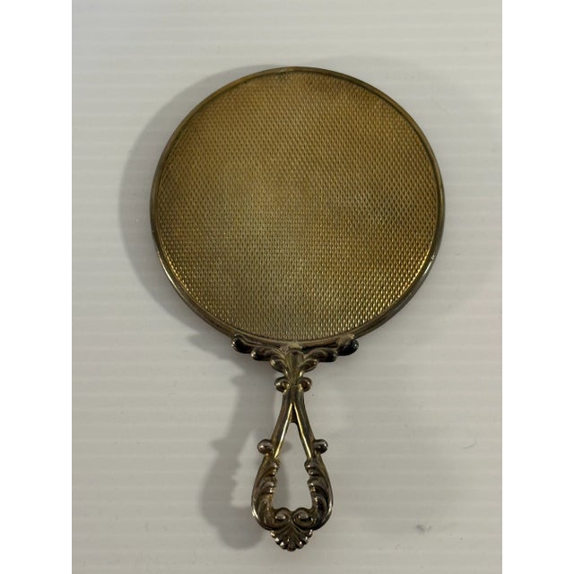Silver Antique European 800 Silver Hand Mirror With Ornate Rococo Handle For Sale - Image 8 of 12
