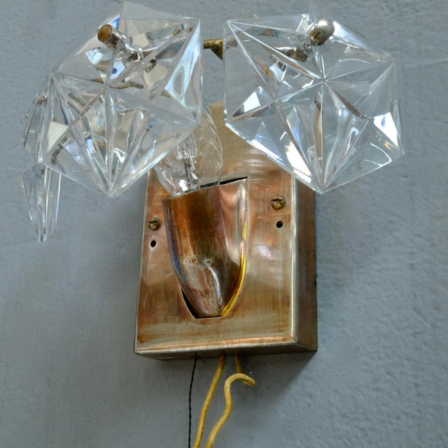 Mid-Century Crystal Sconce by Kinkeldey, Germany, 1970s For Sale - Image 10 of 14