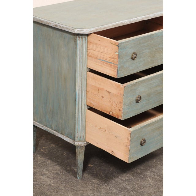 Mid 20th Century Swedish Blue/Green Chest For Sale In Atlanta - Image 6 of 11