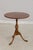 Queen Anne Stickley Round Cherry Pedestal Occasional Lamp Table For Sale - Image 3 of 13
