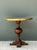 Vintage Brass and Wood Pedestal Table For Sale - Image 12 of 12