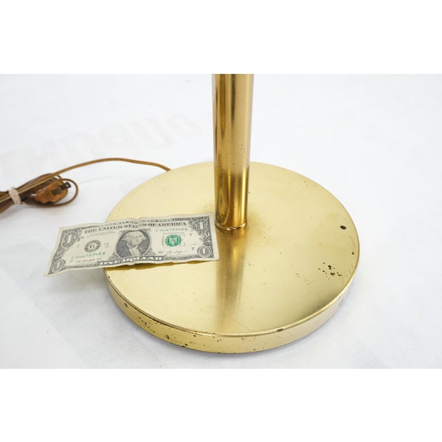 Mid-Century Modern Pair of Mid Century Modern Brass Trumpet Shape Floor Lamps Torcheres For Sale - Image 3 of 13