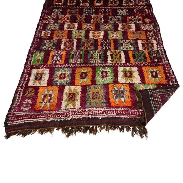 Mediterranean 1980s Vintage Moroccan Boujad Rug For Sale - Image 3 of 5