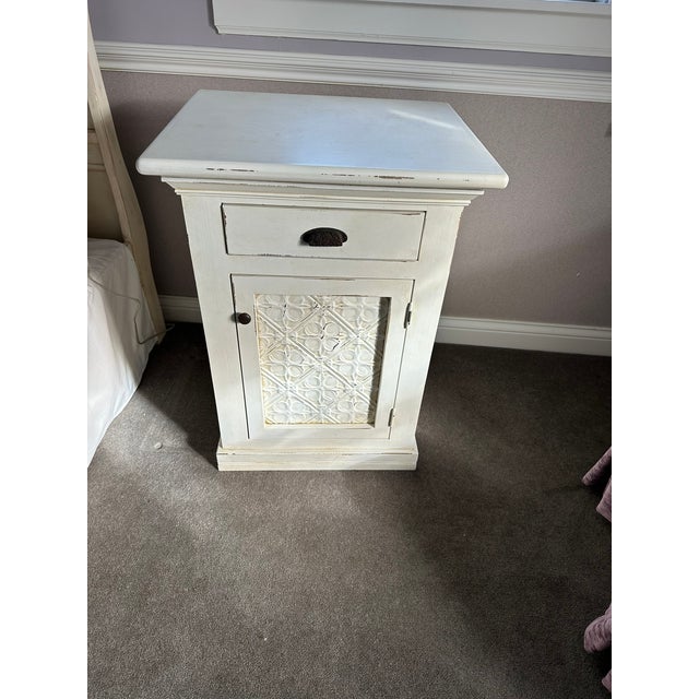 Grange Furniture Sleigh Bed Soft Whitewashed Wood For Sale In Chicago - Image 6 of 9