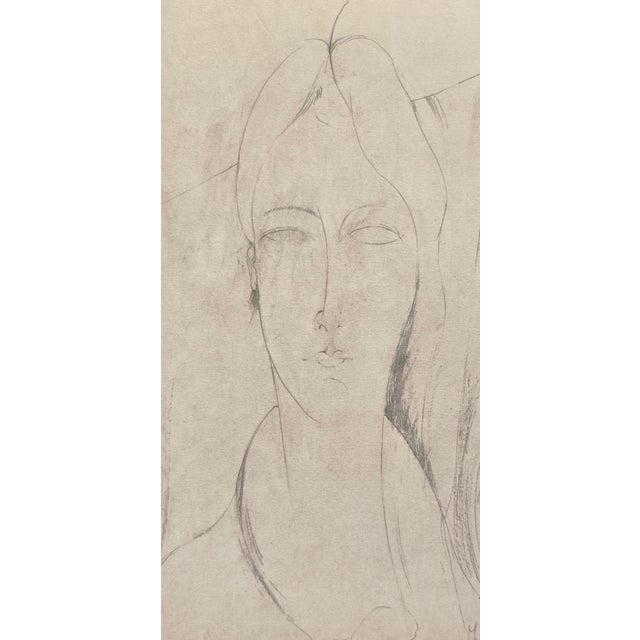 A. Modigliani, Ritratto di Lunia / Portrait of Lunia, Lithograph For Sale