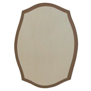 Italian Bronze-Tinted Wall Mirror Attributed to Cristal Arte, 1970s For Sale
