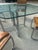 Vintage Chrome and Woven Leather Dining Set With Geometric Glass Top For Sale In Atlanta - Image 6 of 9