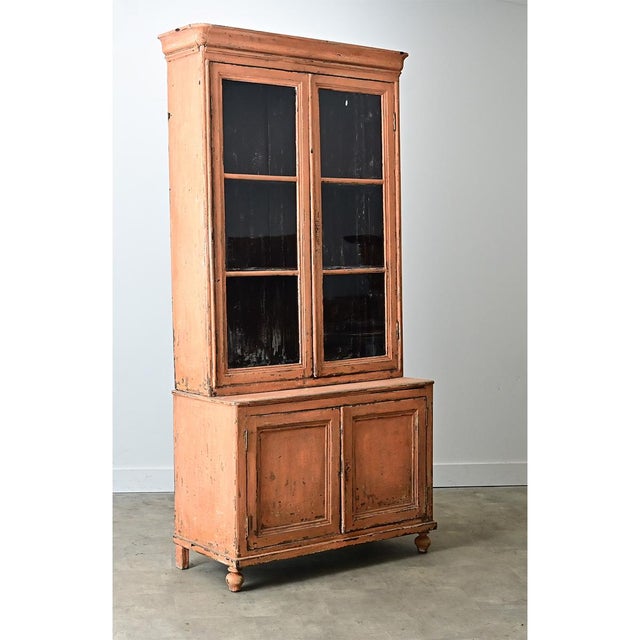 French 19th Century Painted Bibliotheque For Sale - Image 12 of 12