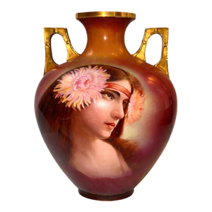 Art Nouveau 1903 D’Arcy Gypsy Portrait Vase