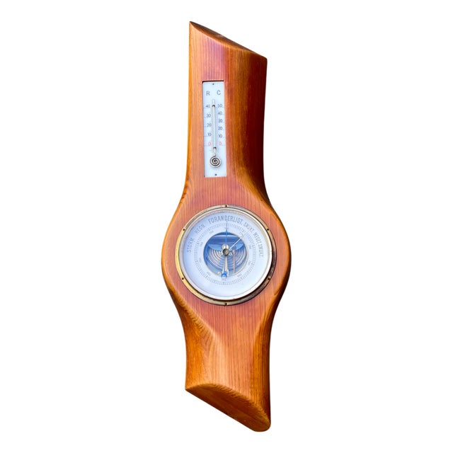 Old Weather Station made from Wooden Airplane Propeller, 1930s For Sale