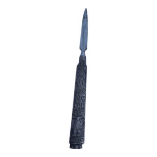 Norwegian Pewter Hardanger Konge Tinn Letter Opener For Sale