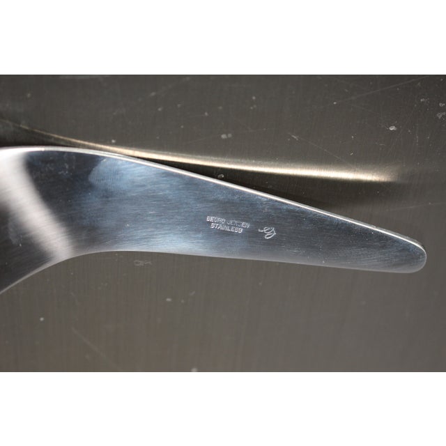 Metal Arne Jacobsen for Georg Jensen Stainless Steel Pie Server For Sale - Image 7 of 7