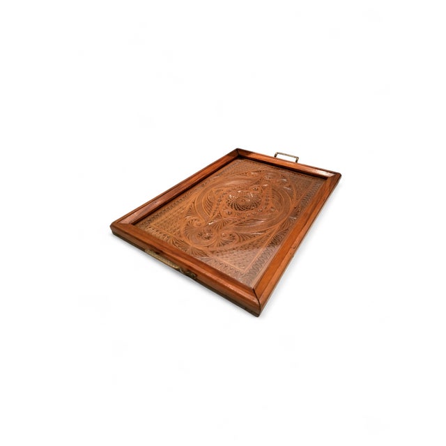 Victorian English Walnut Serving Tray, 1890s For Sale - Image 12 of 14