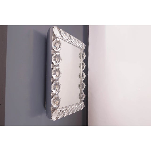 Backlit Mirror with Crystals from Palwa, 1960s For Sale - Image 6 of 9
