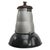 Large Vintage Industrial French Black Enamel Pendant Light from Mazda For Sale - Image 6 of 6