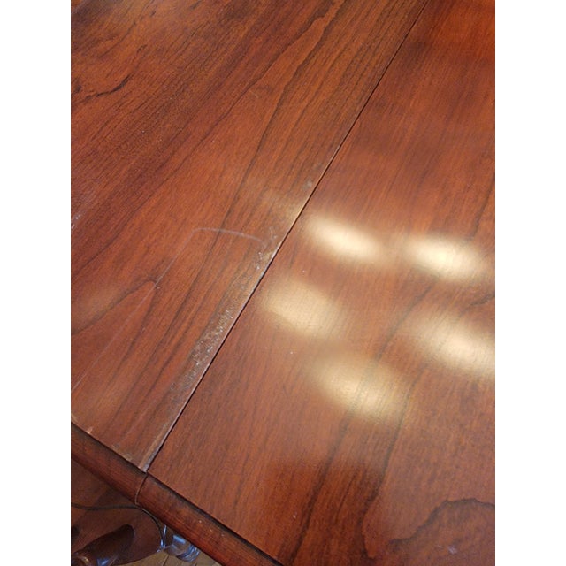 1971 Pennsylvania House Solid Cherry Dining Table & 6 Windsor Chairs (Van Sciver Retailer) For Sale - Image 16 of 18