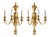 Antique Gilded Bronze Wall Lights, Set of 2 For Sale