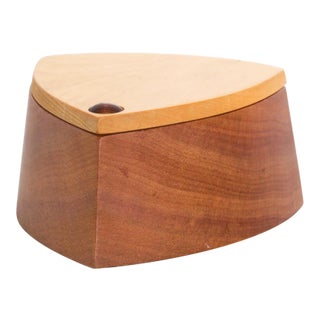 Vintage Mid-Century Modern Huon Pine Jewelry Box, 1960s, Usa For Sale