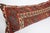 Red Decorative Handwoven Caucasian Lumbar Rug Pillow Cushion Cover 16'' X 44'' For Sale - Image 8 of 11