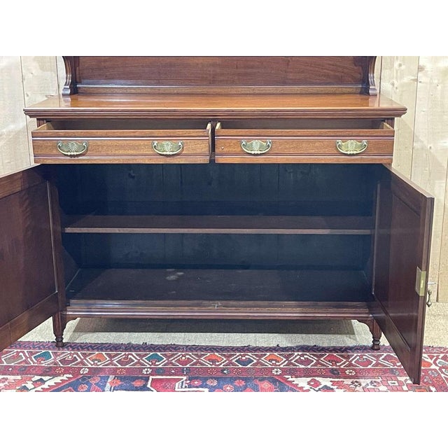 Art Nouveau English Buffet in Mahogany, 1890s For Sale - Image 11 of 16