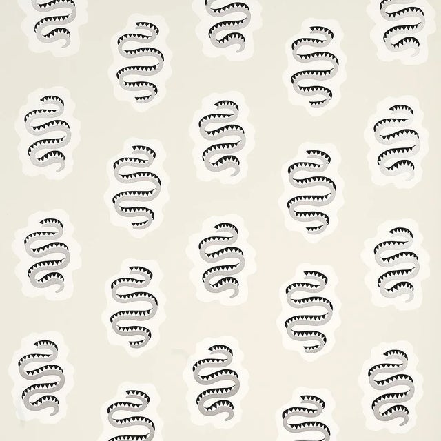 Schumacher Elsa Wallpaper in Sandstone For Sale
