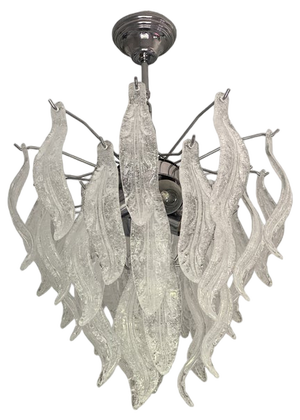 Murano Glass Leaf Chandelier by Simoeng