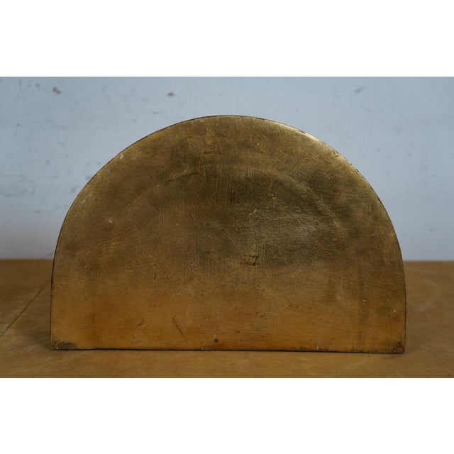 2 Italian Baroque Style Gold Scalloped Demilune Corbel Wall Shelf Sconces 13" For Sale - Image 10 of 11