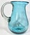Mediterranean Blue Blown Glass Pitcher For Sale - Image 11 of 11