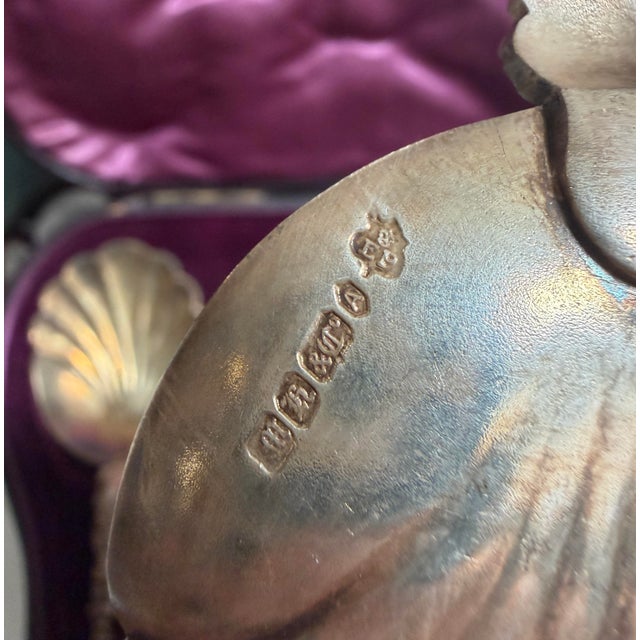 Antique English Silver Apostle Fruit & Nut Set by Martin Hall & Co Sheffield For Sale In Los Angeles - Image 6 of 6