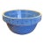 Vintage Blue Stoneware Mixing Bowl With Geometric Band - Marked "Ni-L" For Sale