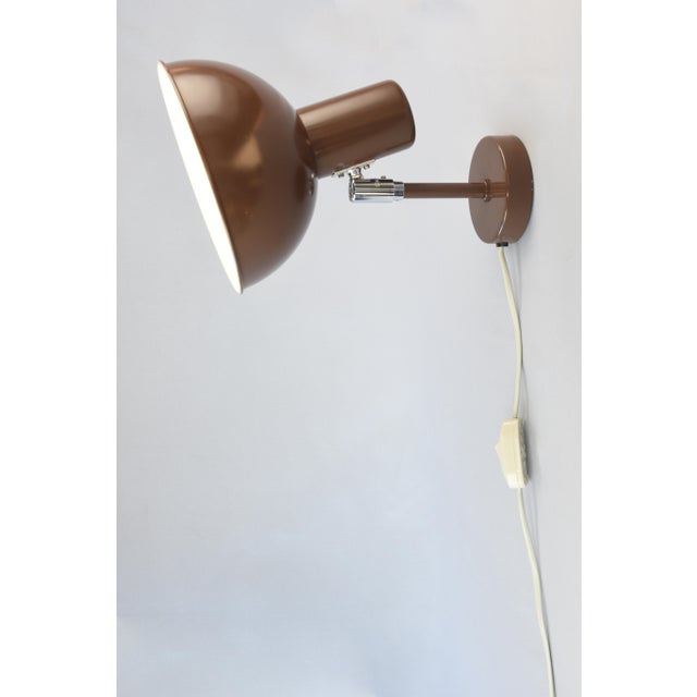 Metal Bunker Wall Lamp by Johannes Hammerborg for Fog & Mørup, 1977 For Sale - Image 7 of 13