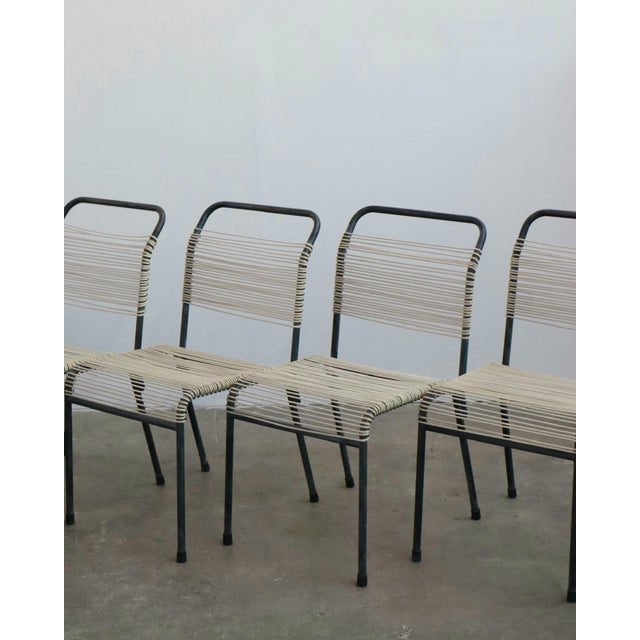 Mid-Century Modern 1960s Walter Lamb Style Outdoor Chairs, Set of Four For Sale - Image 3 of 8