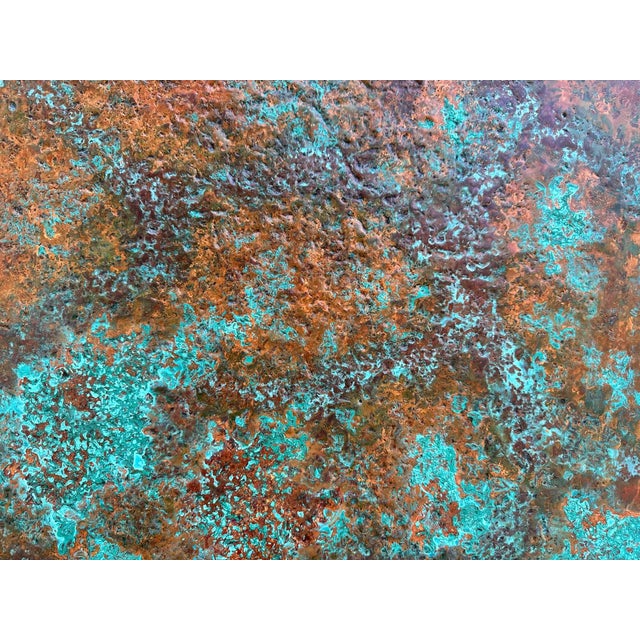 Textured Copper Wall Art With Green & Brown Patina by Jeremy Maronpot For Sale - Image 11 of 13