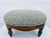 Victorian Blue and Brown Tweed Upholstered Oval Footstool For Sale - Image 3 of 12