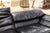 Animal Skin Postmodern Alanda Italian Black Leather Loveseat by Paola Pive for B&b Italia For Sale - Image 7 of 8