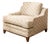 Vintage Champagne Jacquard Lounge Chair For Sale